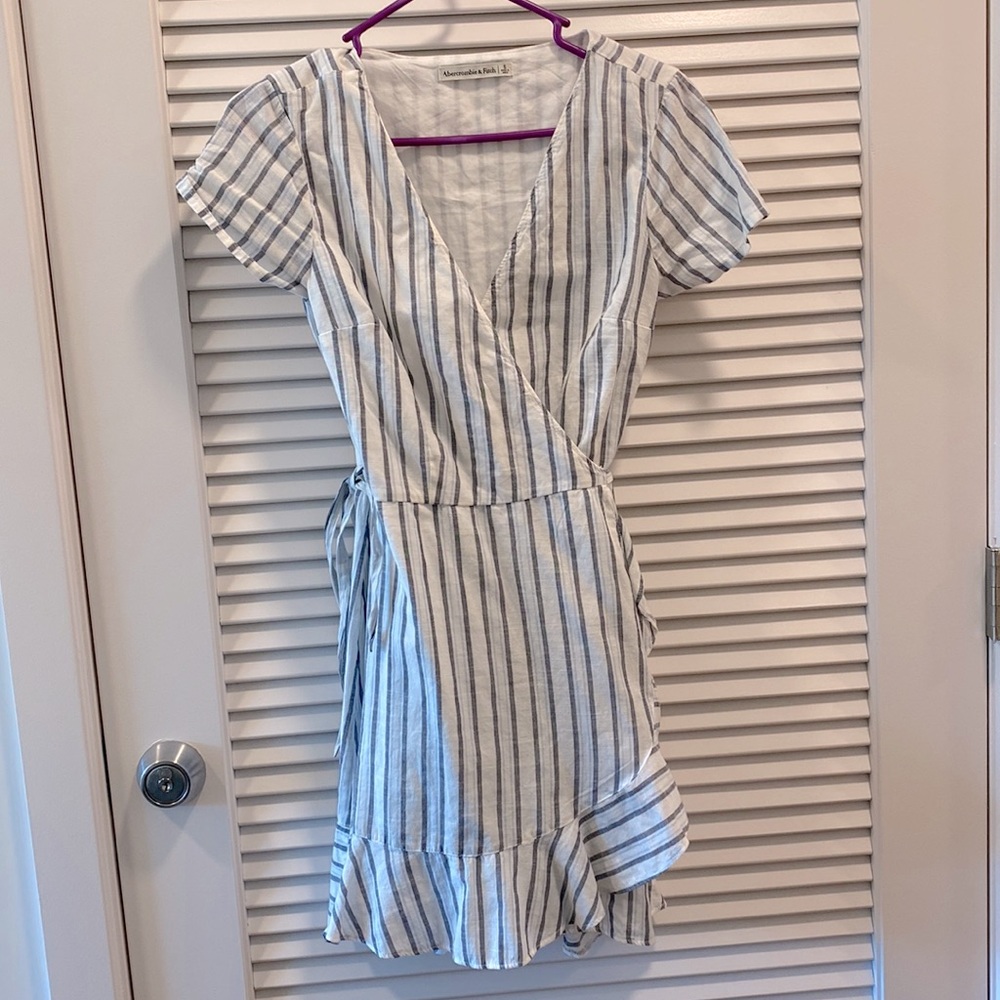 Abercrombie Striped Wrap Dress - Size S